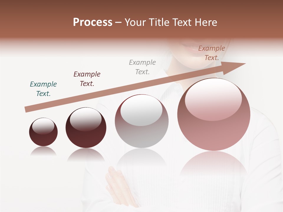 Professional White Girl PowerPoint Template