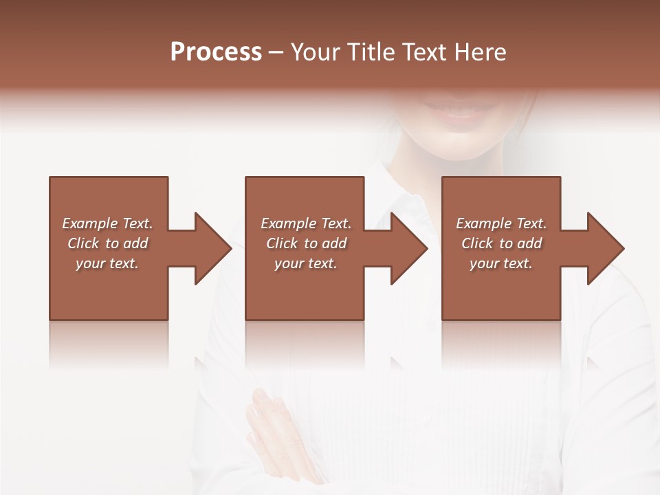 Professional White Girl PowerPoint Template