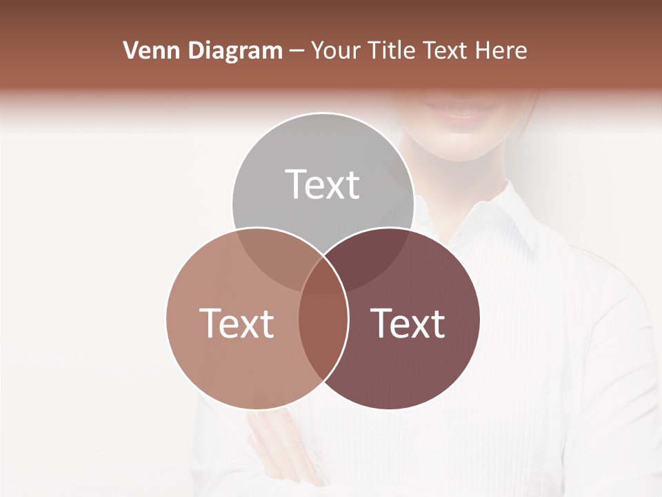 Professional White Girl PowerPoint Template