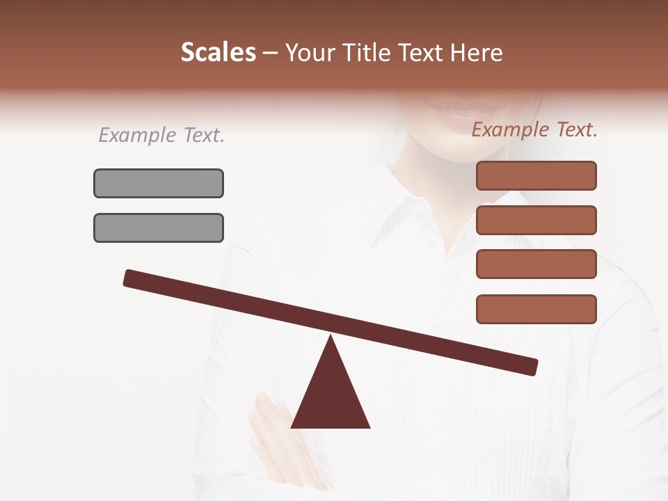 Professional White Girl PowerPoint Template