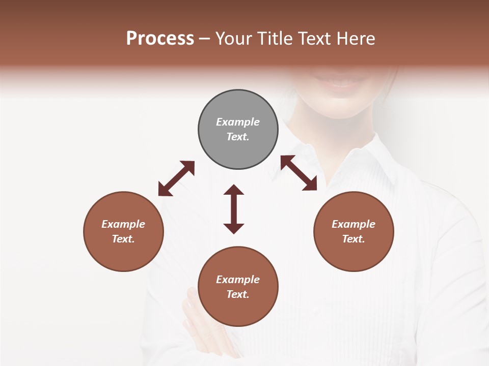 Professional White Girl PowerPoint Template