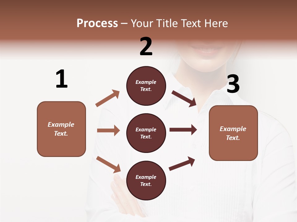 Professional White Girl PowerPoint Template