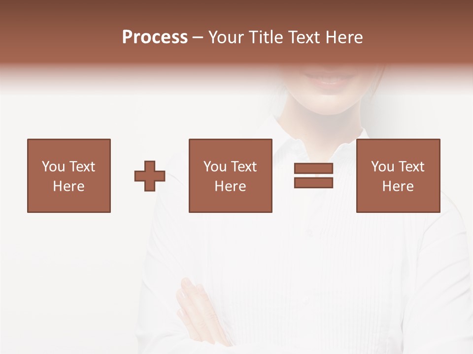 Professional White Girl PowerPoint Template