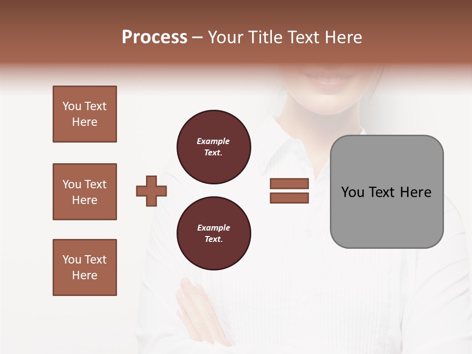Professional White Girl PowerPoint Template