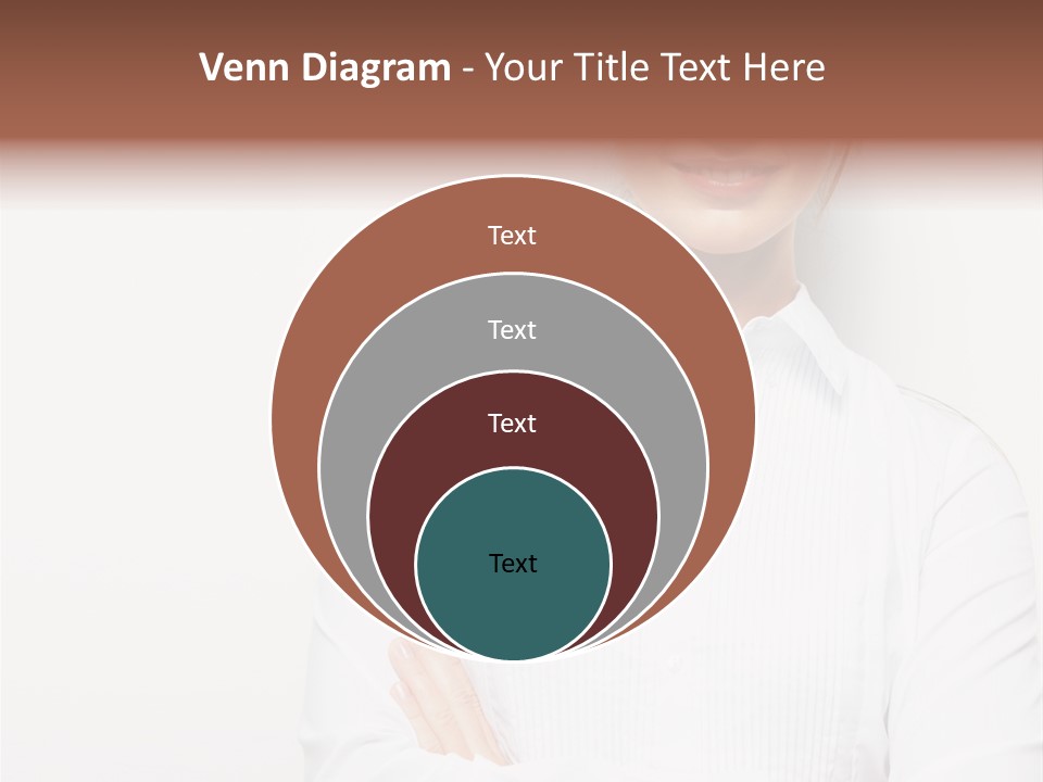 Professional White Girl PowerPoint Template