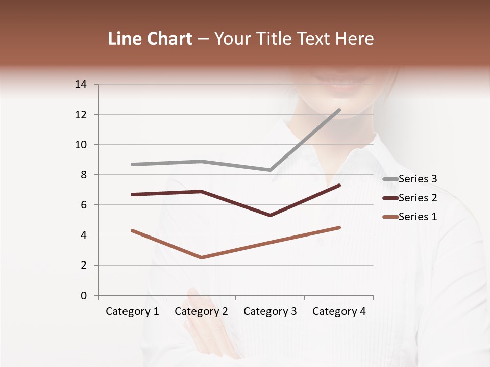 Professional White Girl PowerPoint Template