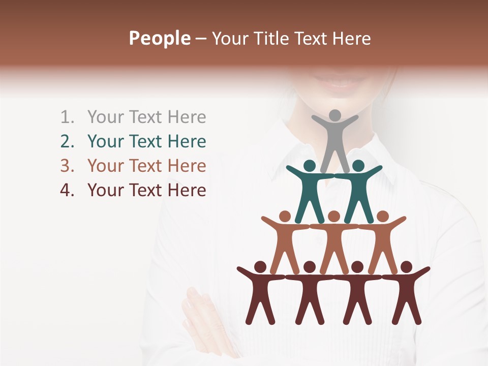 Professional White Girl PowerPoint Template