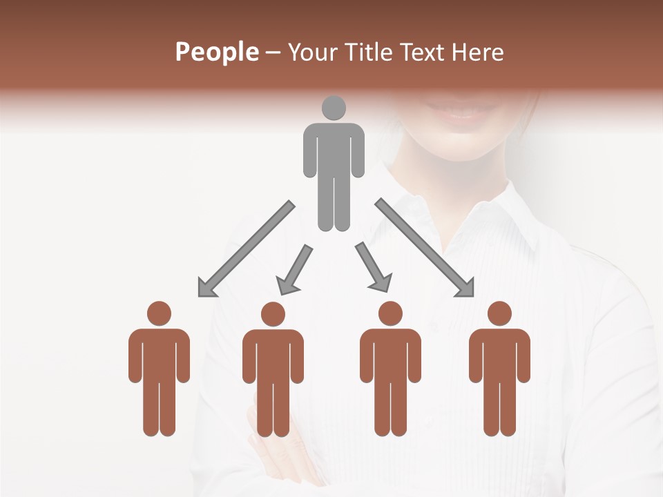 Professional White Girl PowerPoint Template