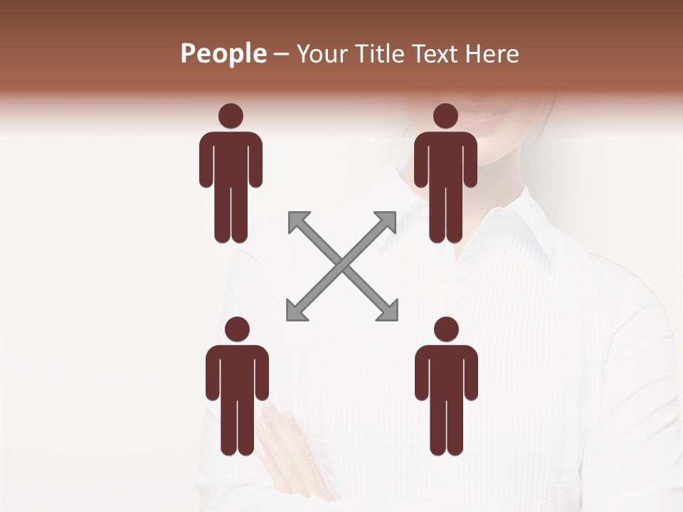 Professional White Girl PowerPoint Template