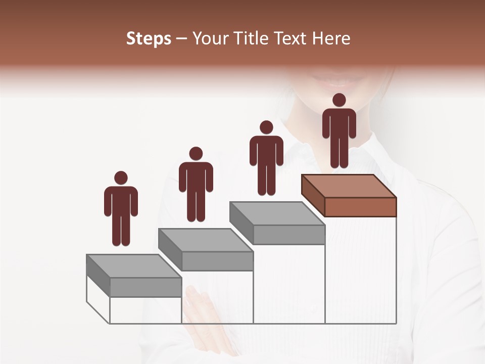 Professional White Girl PowerPoint Template