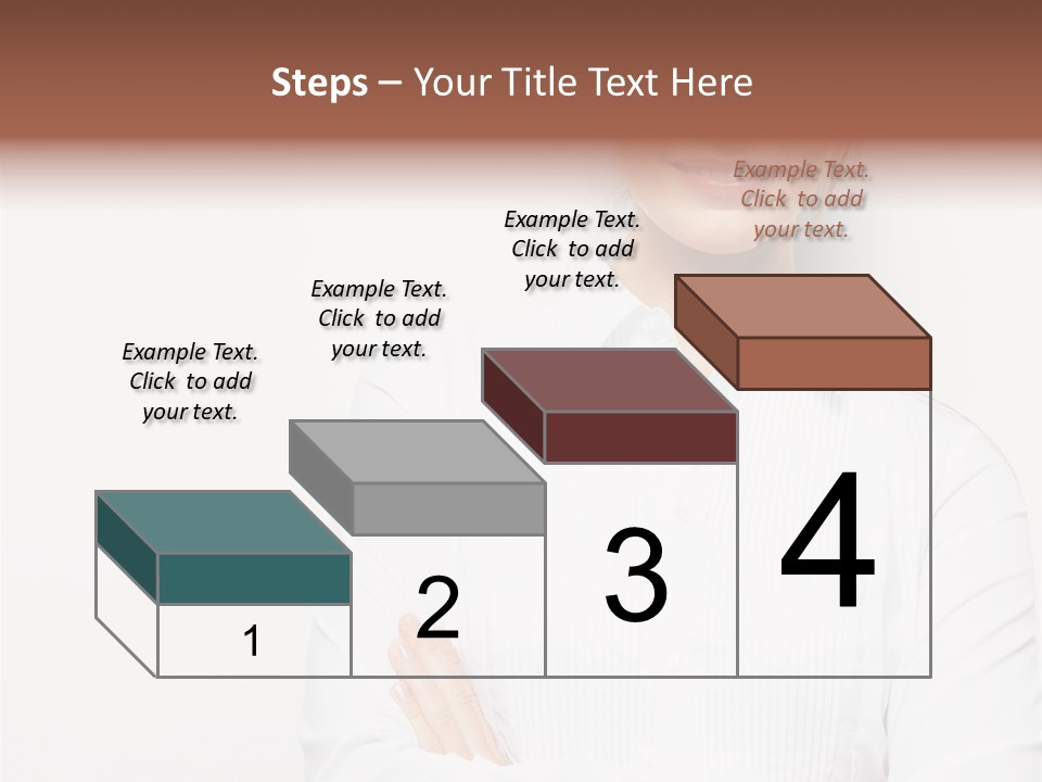 Professional White Girl PowerPoint Template