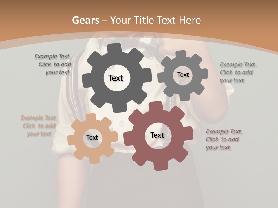 Color Image Childhood Kid PowerPoint Template