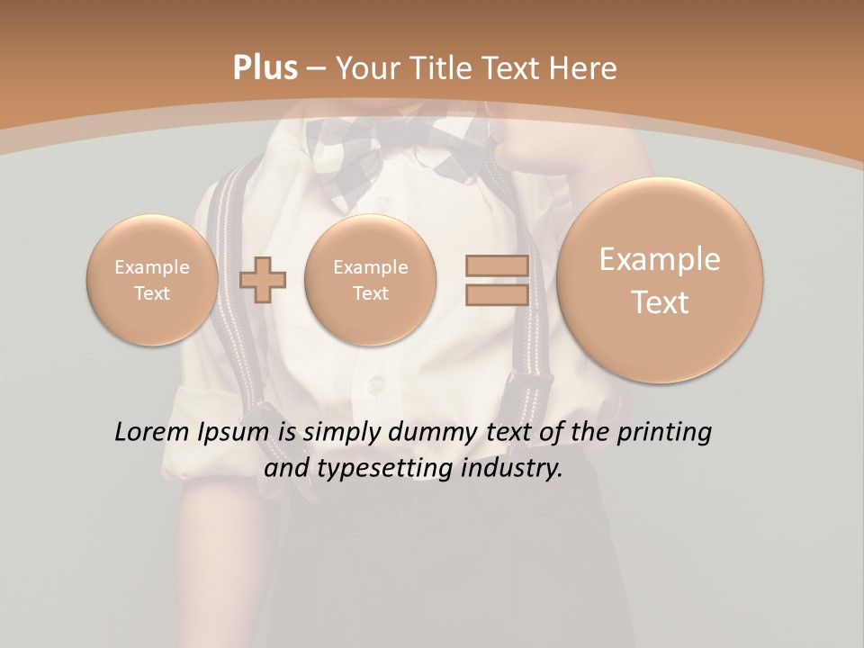 Color Image Childhood Kid PowerPoint Template