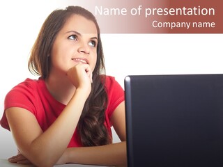 Red Beautiful Isolated PowerPoint Template