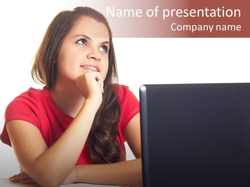 Red Beautiful Isolated PowerPoint Template