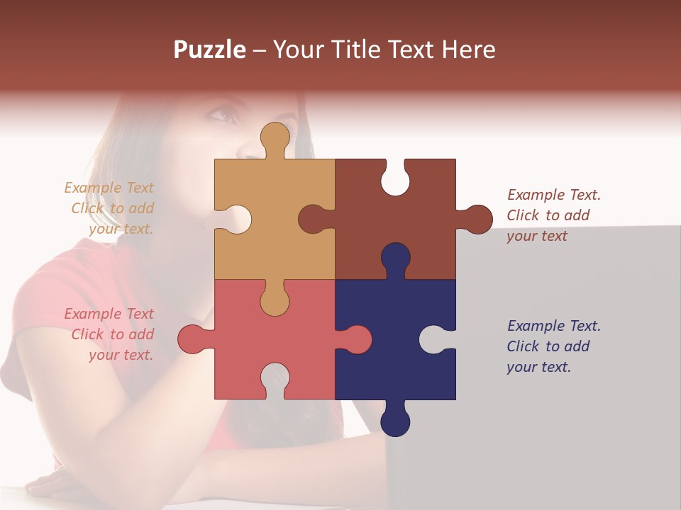 Red Beautiful Isolated PowerPoint Template