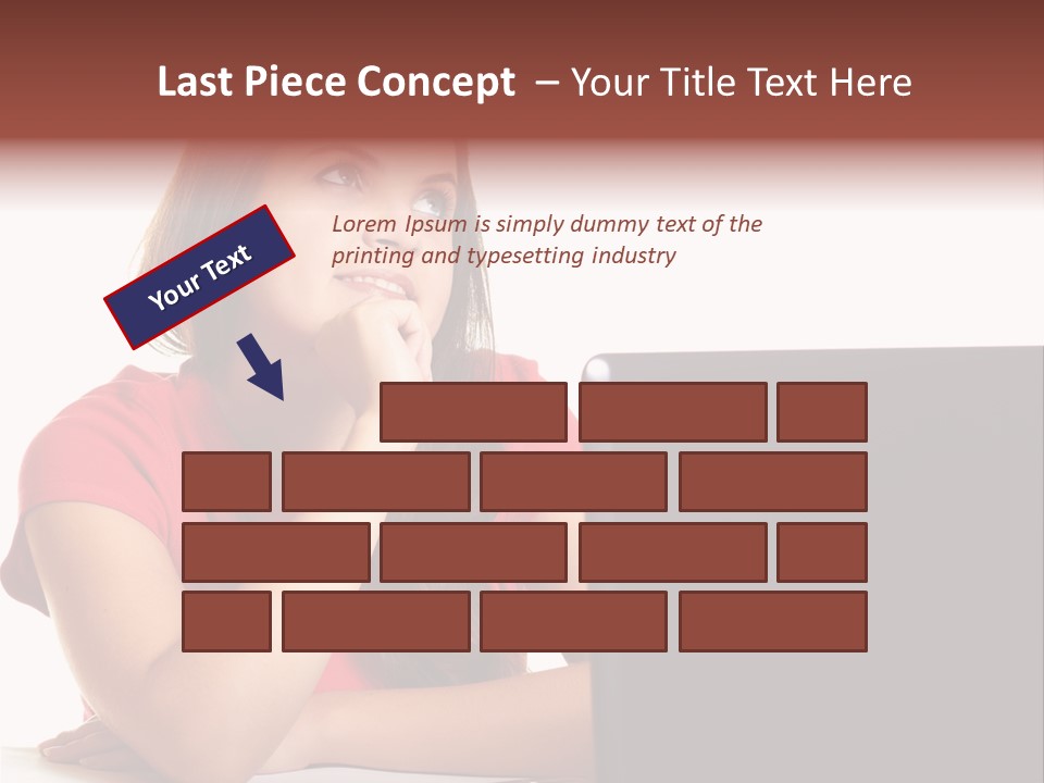 Red Beautiful Isolated PowerPoint Template
