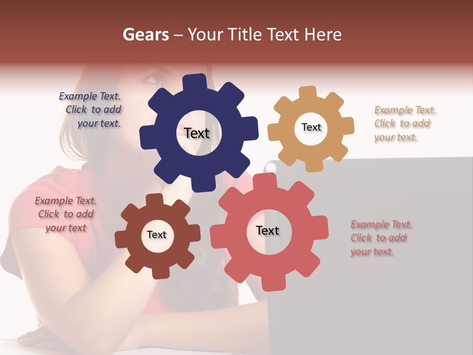 Red Beautiful Isolated PowerPoint Template