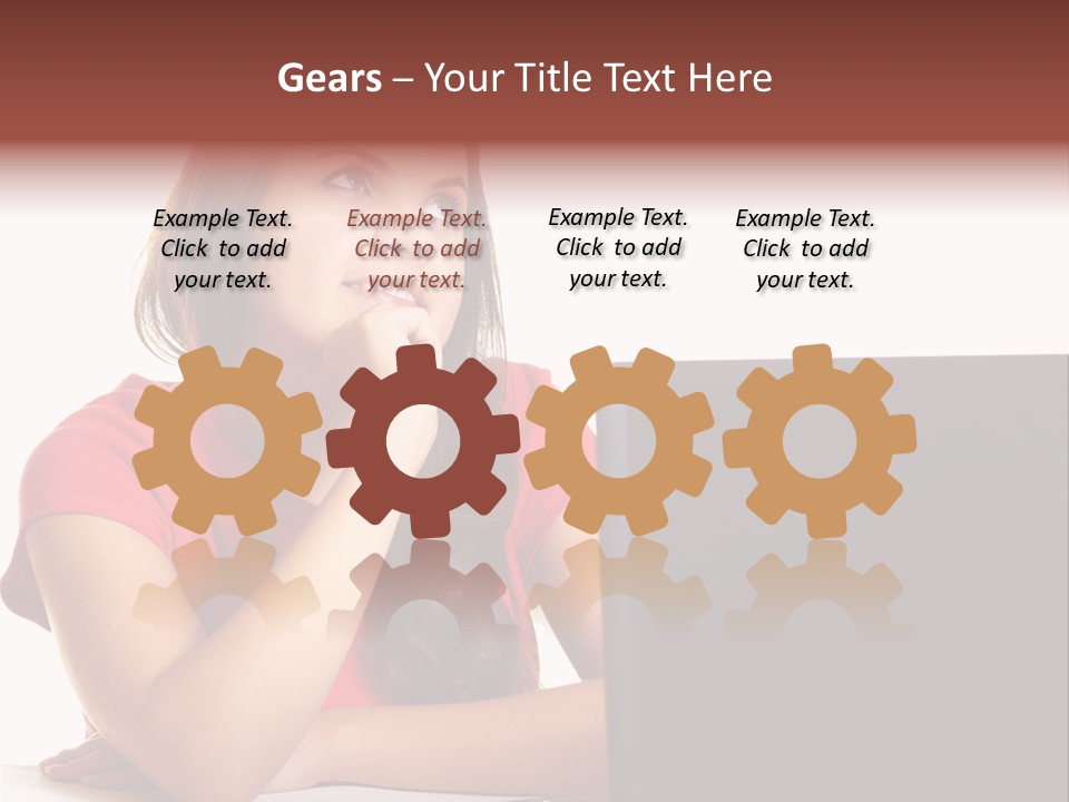 Red Beautiful Isolated PowerPoint Template