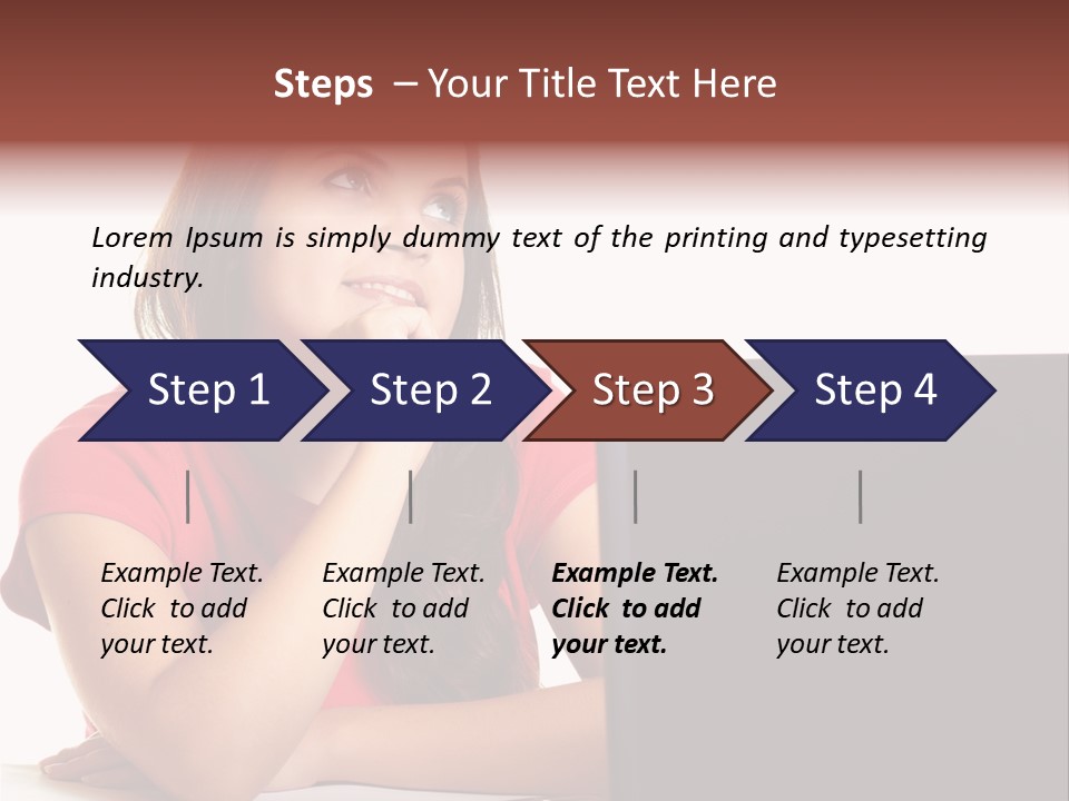 Red Beautiful Isolated PowerPoint Template