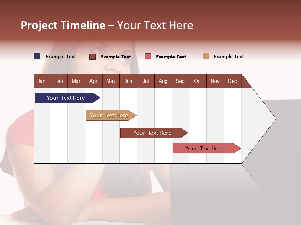 Red Beautiful Isolated PowerPoint Template