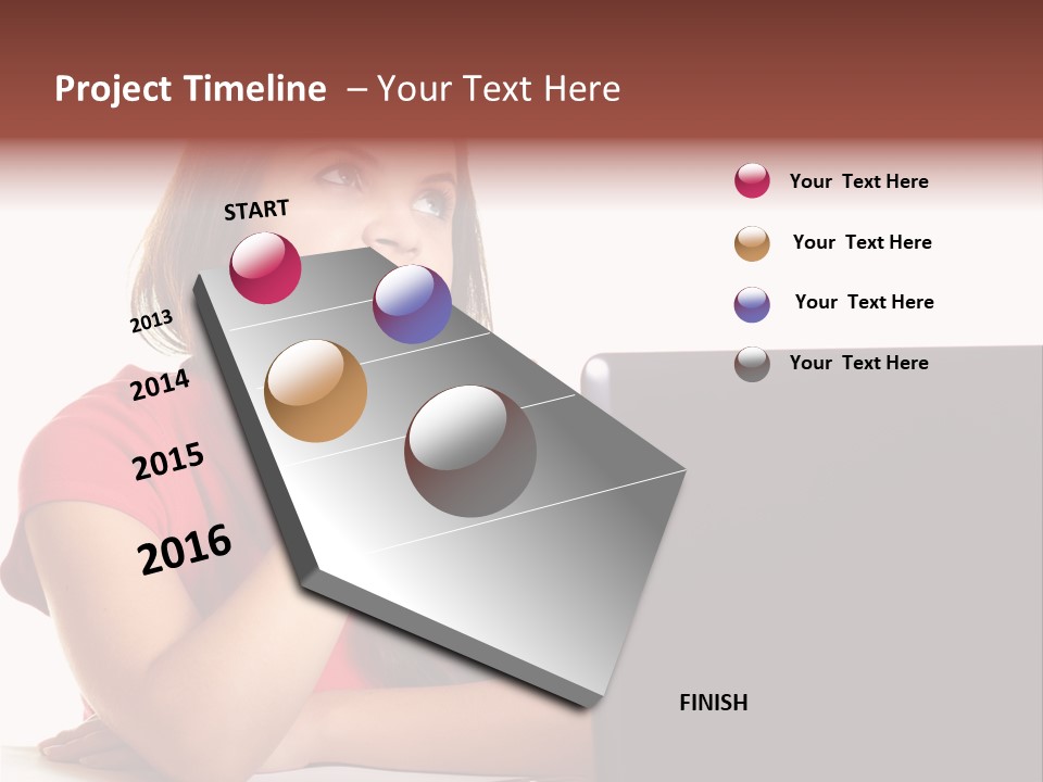 Red Beautiful Isolated PowerPoint Template