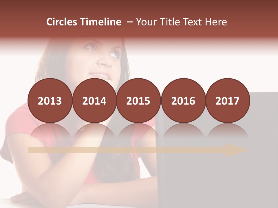 Red Beautiful Isolated PowerPoint Template