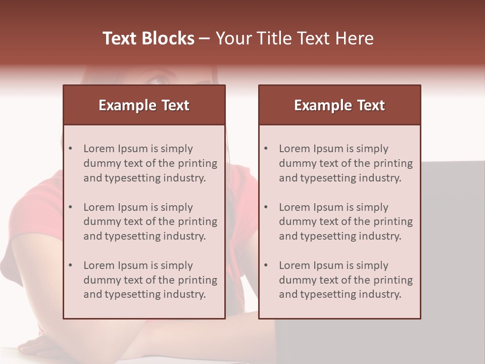 Red Beautiful Isolated PowerPoint Template