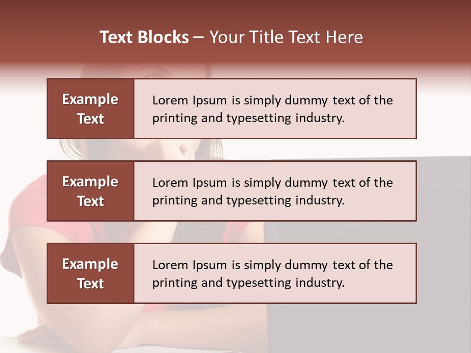 Red Beautiful Isolated PowerPoint Template