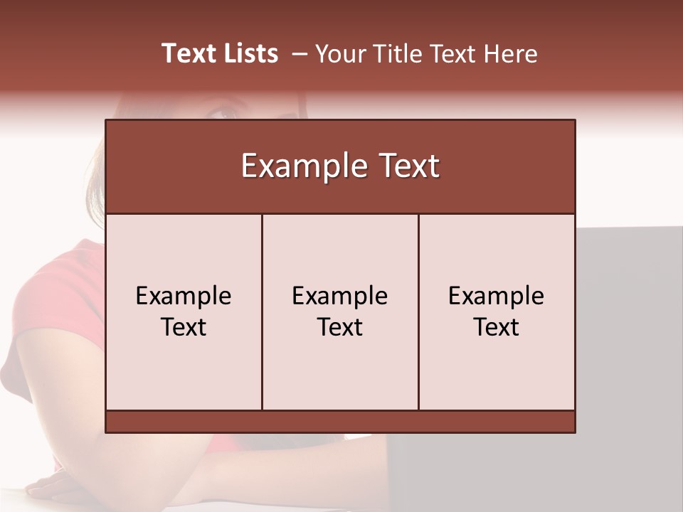 Red Beautiful Isolated PowerPoint Template