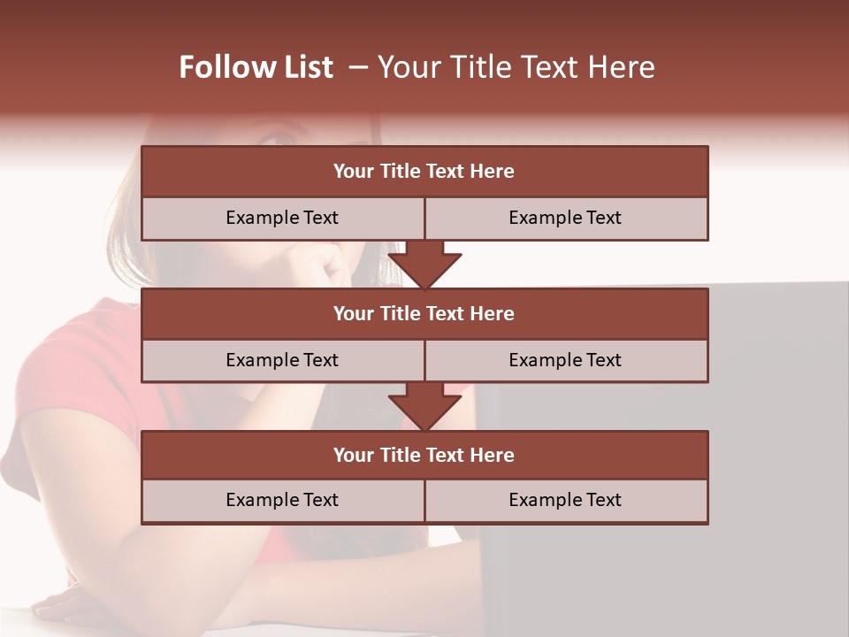 Red Beautiful Isolated PowerPoint Template