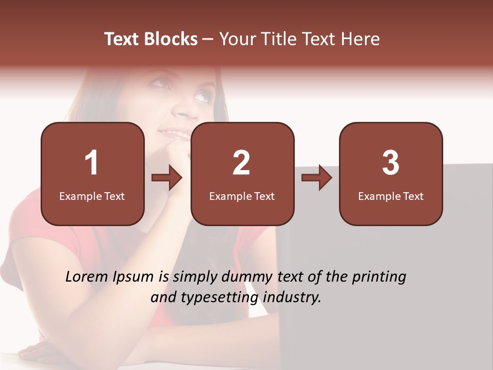 Red Beautiful Isolated PowerPoint Template