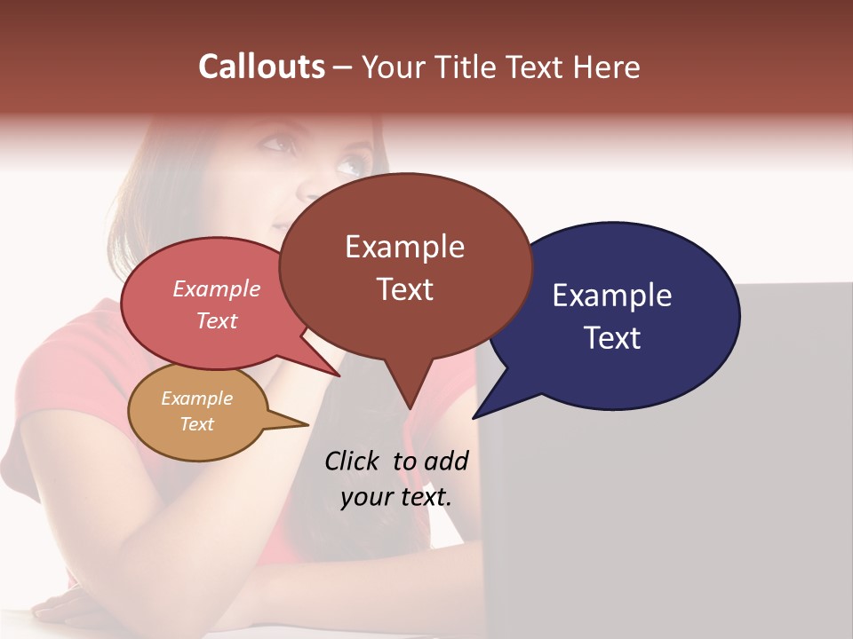 Red Beautiful Isolated PowerPoint Template