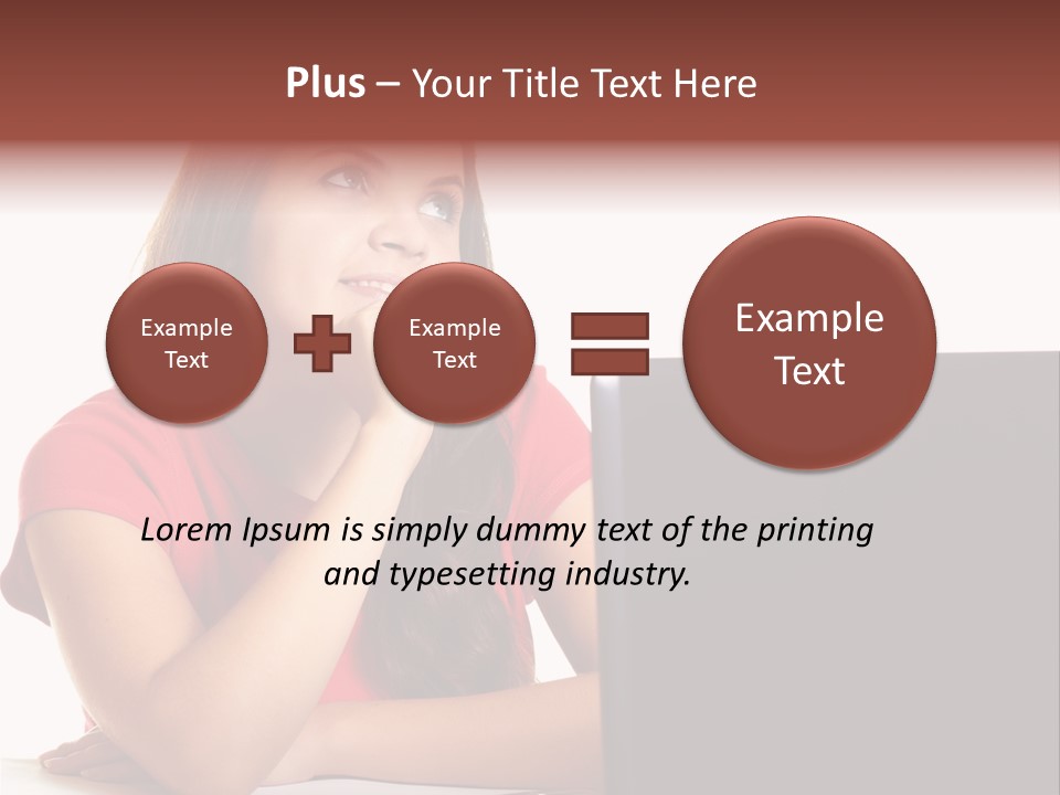 Red Beautiful Isolated PowerPoint Template