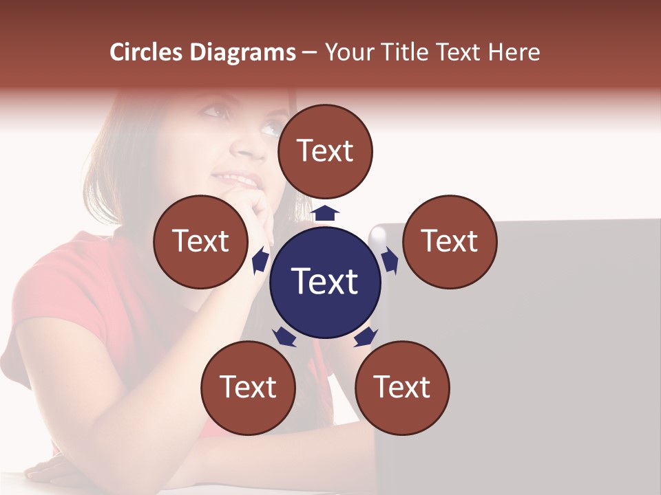 Red Beautiful Isolated PowerPoint Template