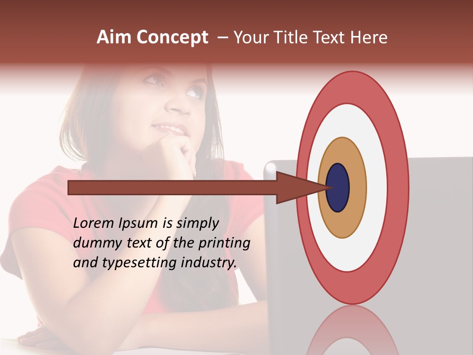 Red Beautiful Isolated PowerPoint Template