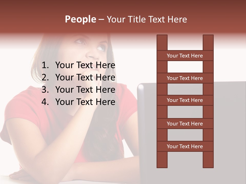 Red Beautiful Isolated PowerPoint Template