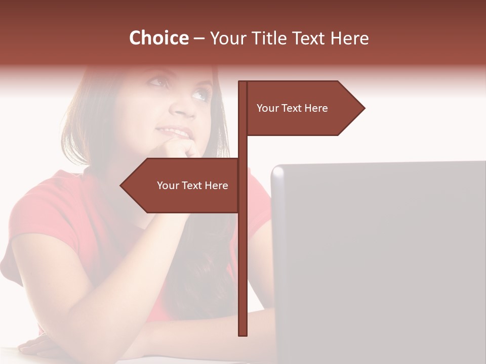 Red Beautiful Isolated PowerPoint Template