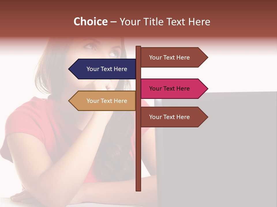 Red Beautiful Isolated PowerPoint Template
