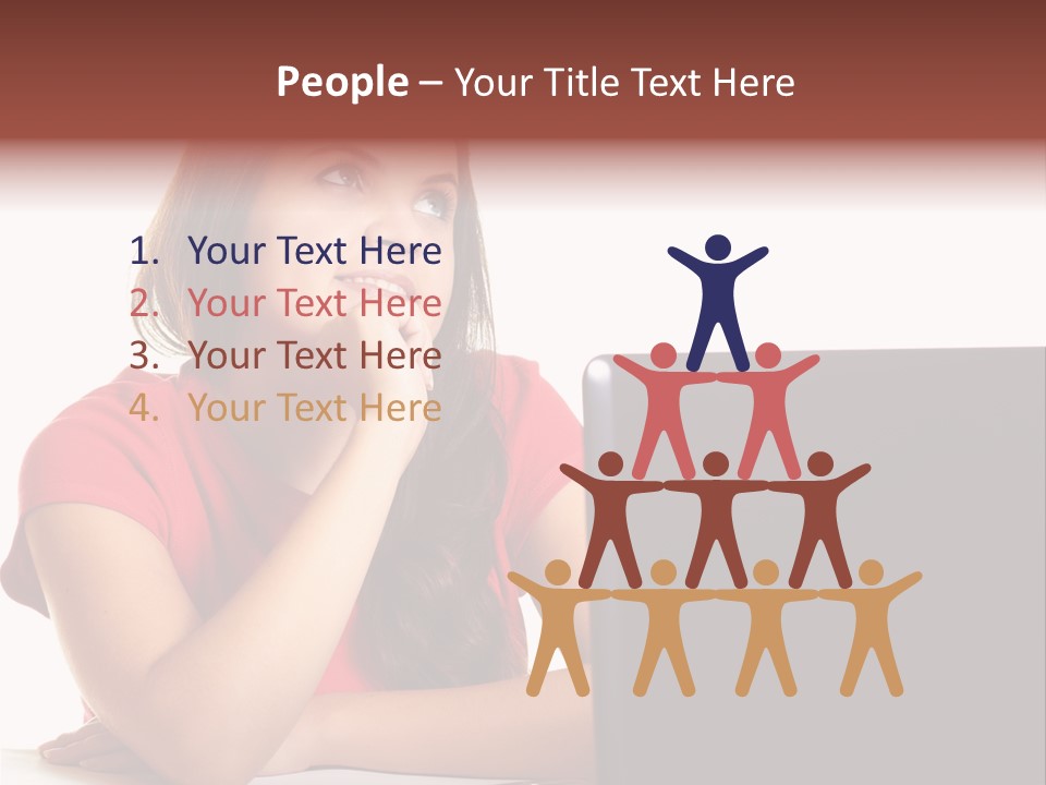 Red Beautiful Isolated PowerPoint Template