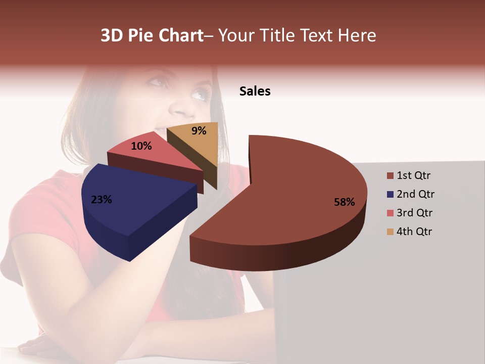 Red Beautiful Isolated PowerPoint Template