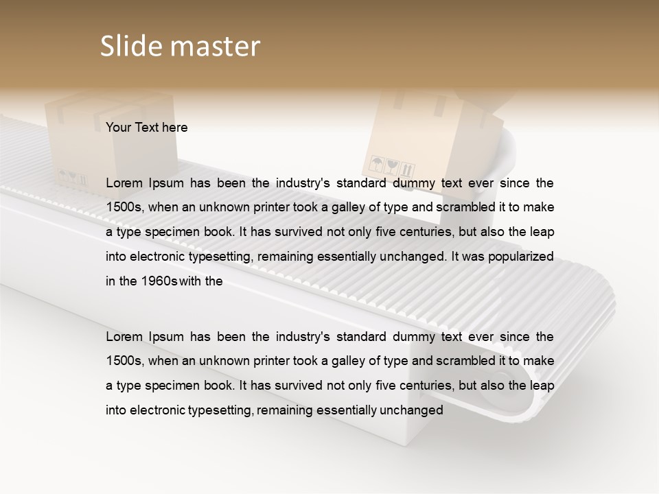 Fragile Package Shipping PowerPoint Template