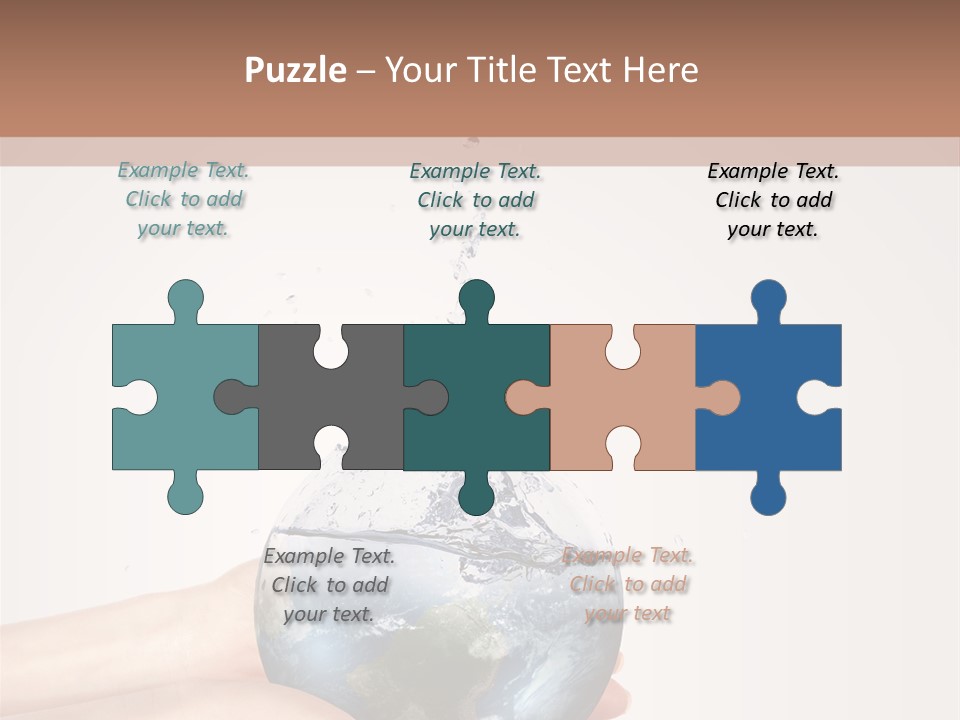 Business Leaf Blue PowerPoint Template