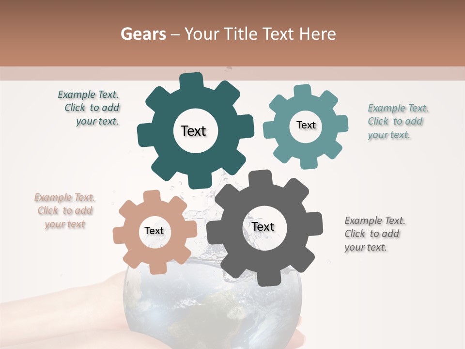 Business Leaf Blue PowerPoint Template