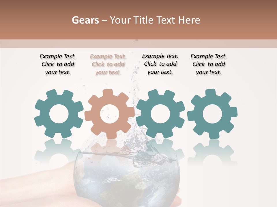 Business Leaf Blue PowerPoint Template