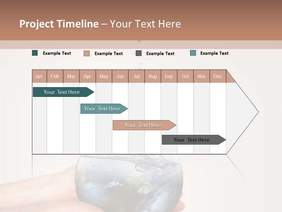 Business Leaf Blue PowerPoint Template