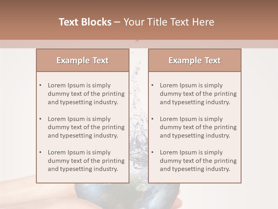 Business Leaf Blue PowerPoint Template