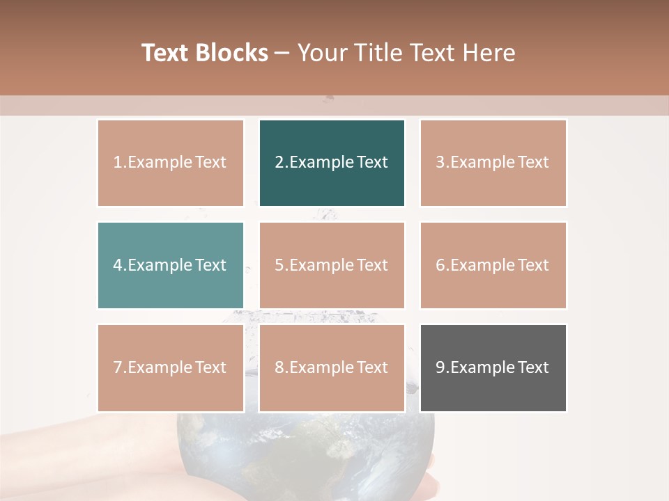 Business Leaf Blue PowerPoint Template