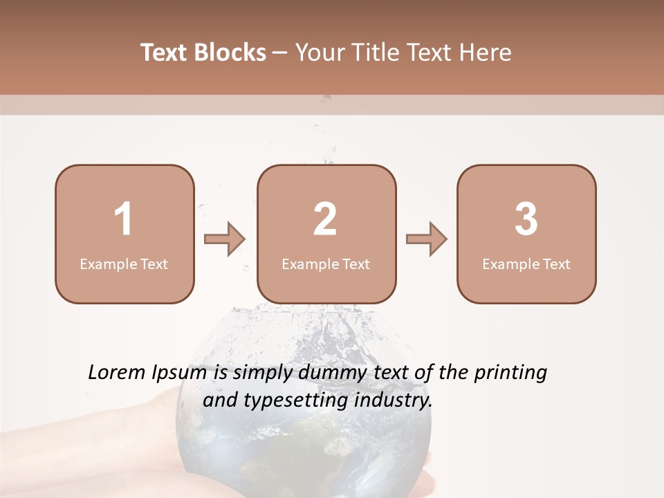 Business Leaf Blue PowerPoint Template