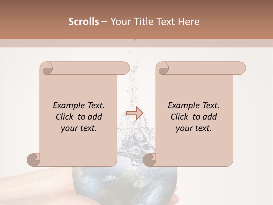Business Leaf Blue PowerPoint Template